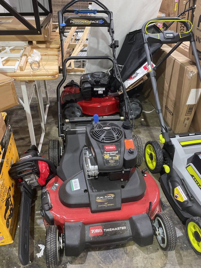 Used Toro TimeMaster 30 in. Briggs Stratton Personal Pace Self Propelled Walk Behind Gas Lawn Mower 1499 Auction Crossroads Auction House